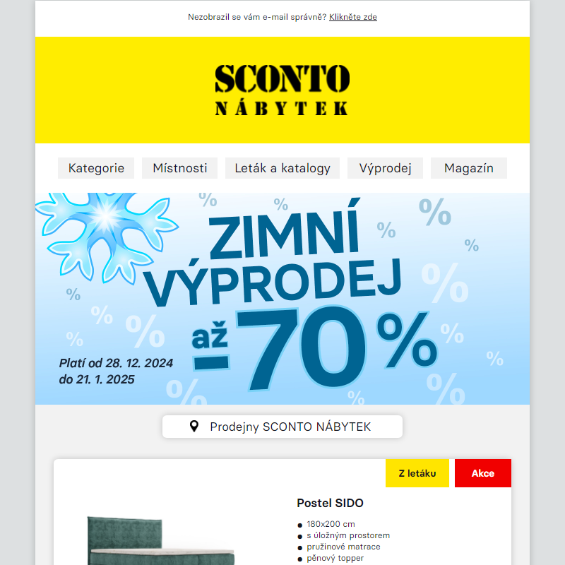 __Zimní výprodej až -70% a -50% na kuchyně na míru.