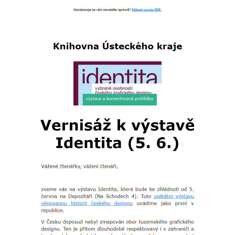 Vernisáž k výstavě Identita (5. 6.)