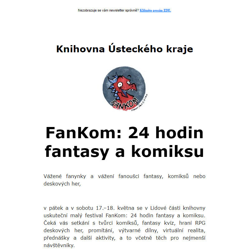 FanKom: 24 hodin fantasy a komiksu