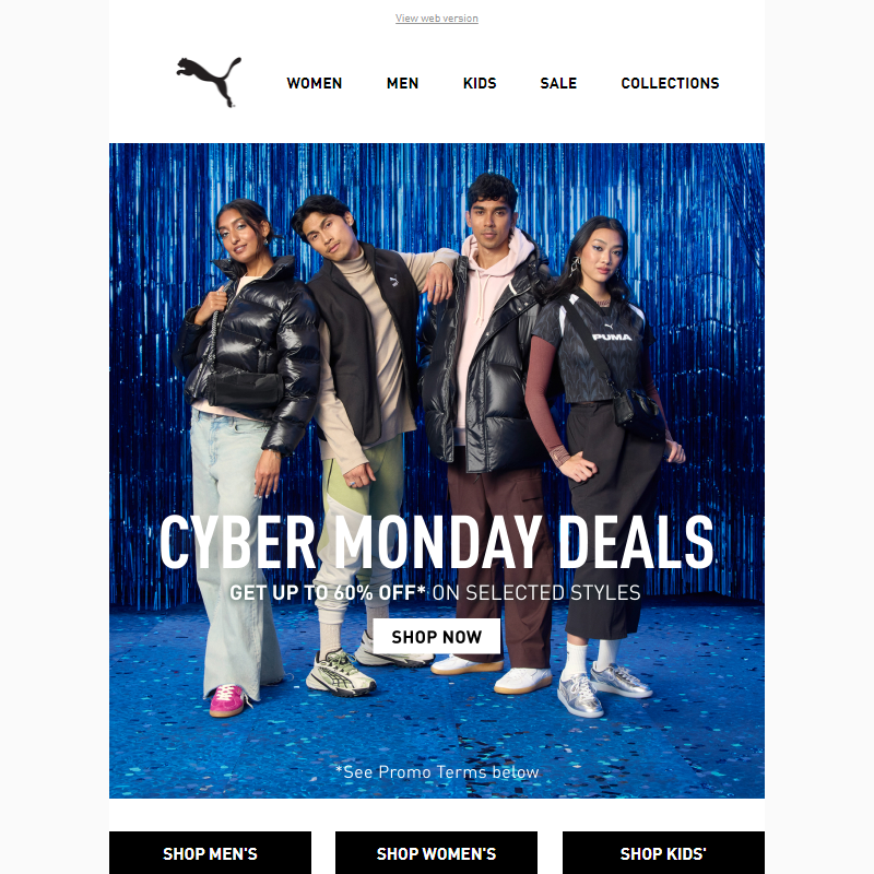 CYBER MONDAY: Shop Up To 60% OFF*