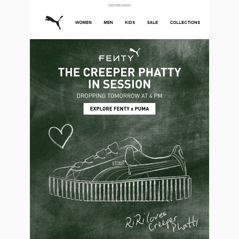 Announcing: the CREEPER PHATTY by Rihanna