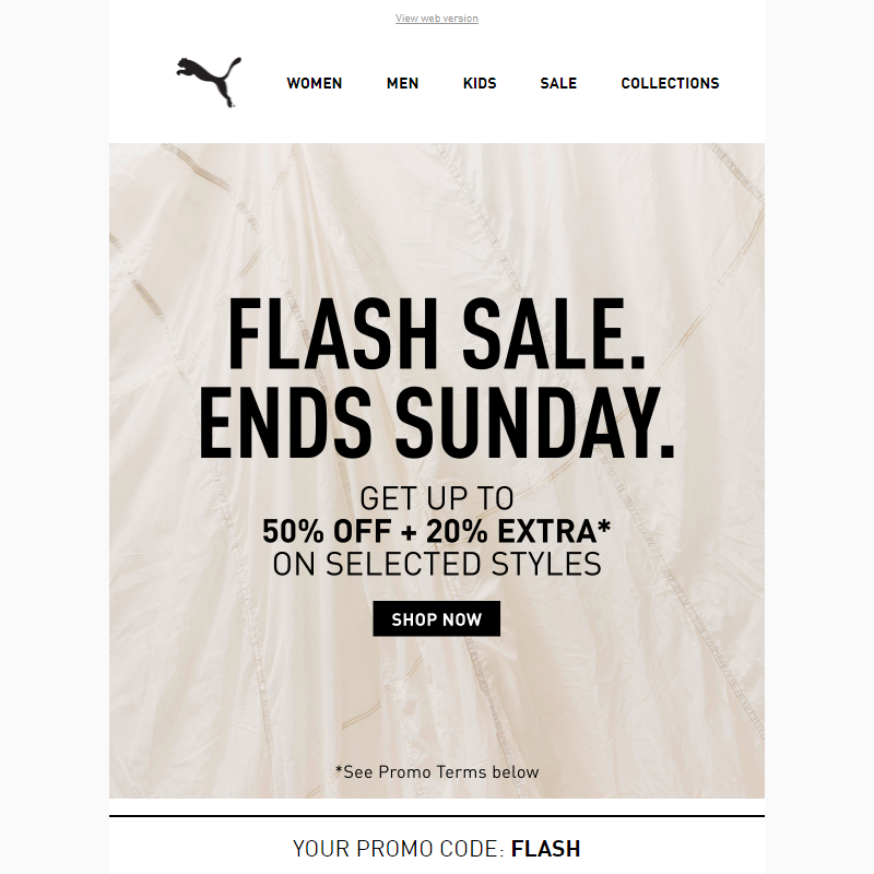 FLASH SALE: Up To 50% OFF + 20% EXTRA*