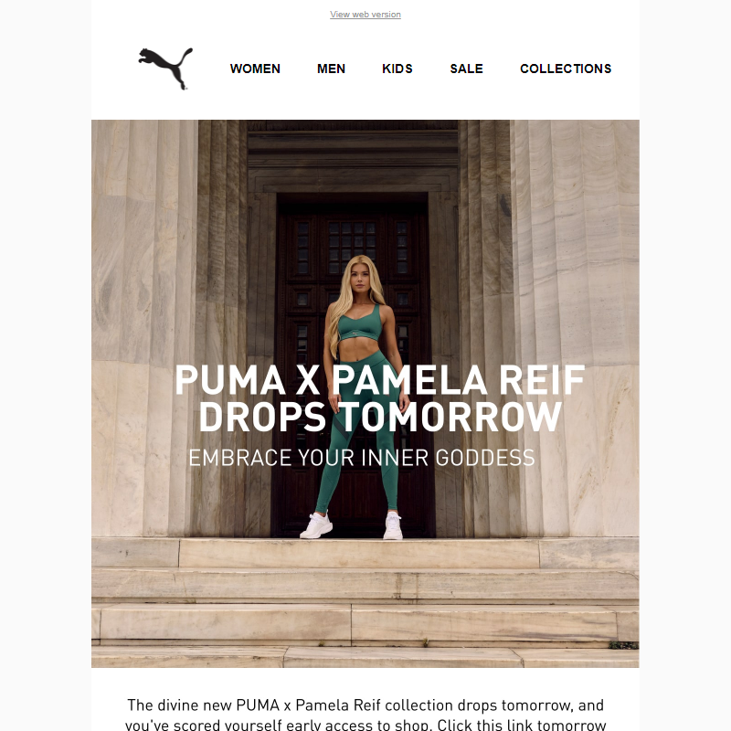 PUMA x Pamela Reif Drops Tomorrow