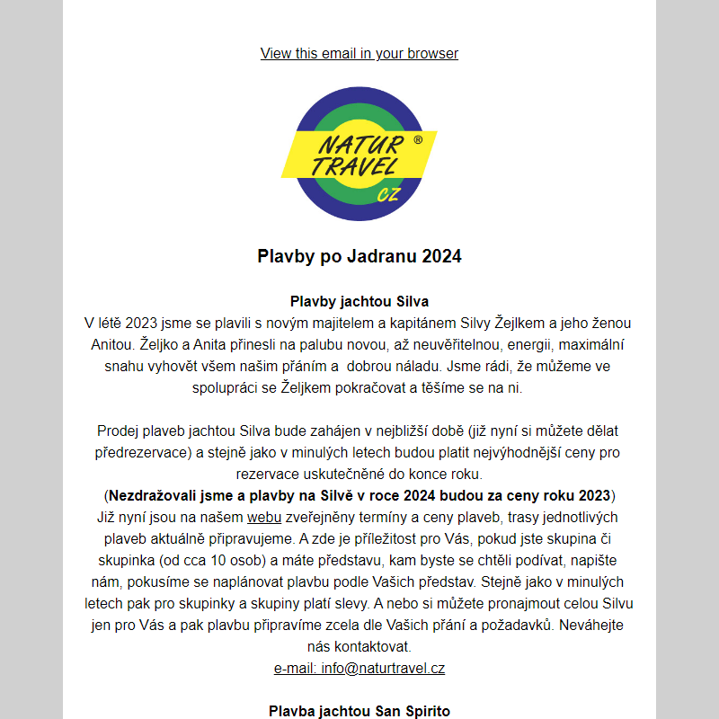 Léto 2024 - Plavby po Jadranu - Valalta a další