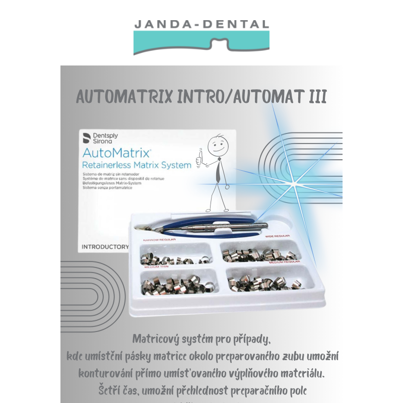 _ Matrice AutoMatrix Dentsply Sirona jsou zpět...! Nechybí Vám?