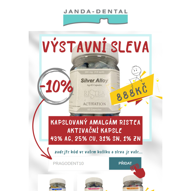 _ Oblíbené amalgámy RISTEA opět skladem ve VŠECH velikostech a tento měsíc navíc s výstavní SLEVOU -10%!
