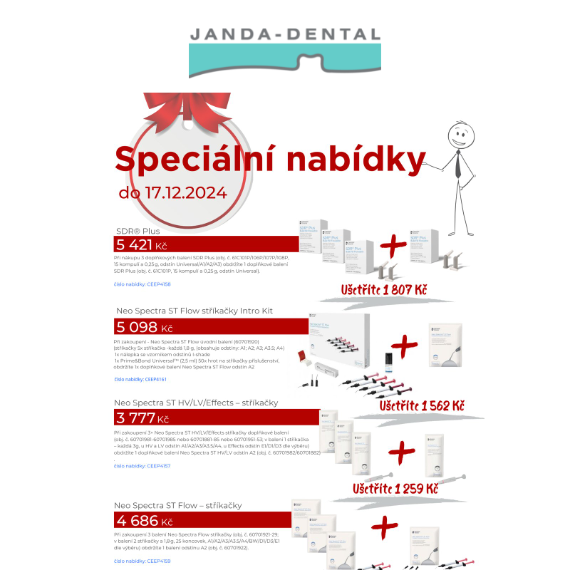 _ TIP pro Vás - Dentsply Sirona speciální nabídky platí pouze do 17.12.2024...!