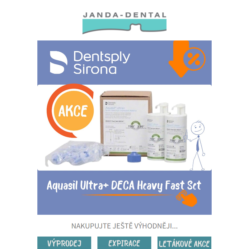 _ TIP pro vás - Aquasil Ultra+ DECA Heavy Fast Set Dentsply Sirona...