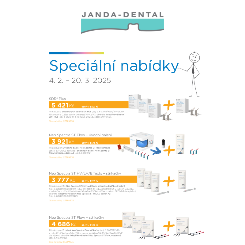 _ TIP pro Vás - SDR, Neo Spectra, Palodent, Aquasil, Protaper... Speciální nabídky Dentsply Sirona teď u nás!