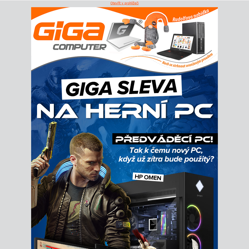 GIGA Slevy na HERNÍ PC! HP Omen, Envy, Pavilion Gaming