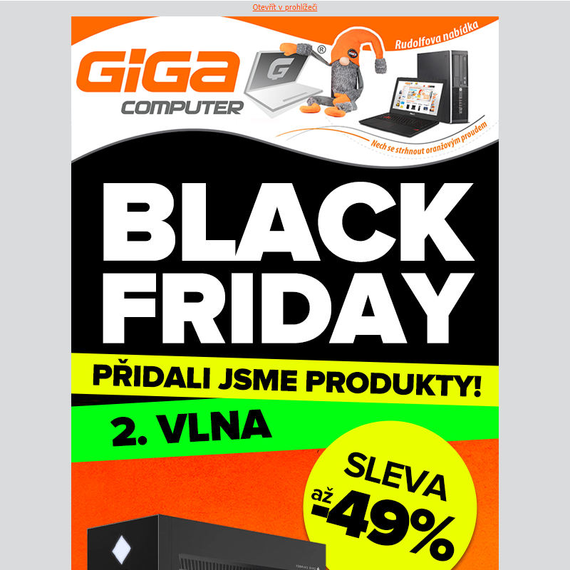 2. vlna Black Friday! Přidali jsme produkty do slev!