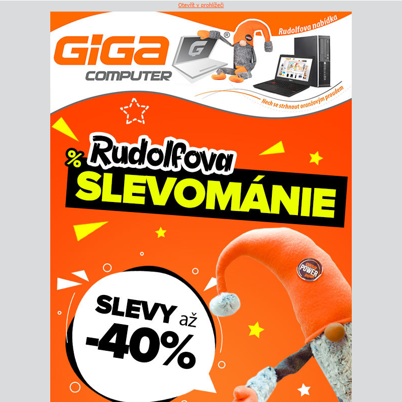 Rudolf to zase roztočil! Slevománie odstartovala