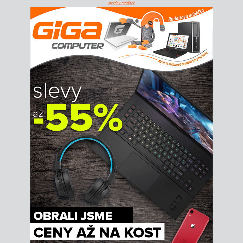 Až – 55 %.  Ohlodali jsme ceny až na kost!