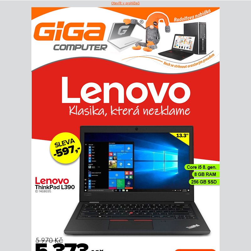Záruka kvality? Lenovo ThinkPad od GIGA za parádní cenu!!
