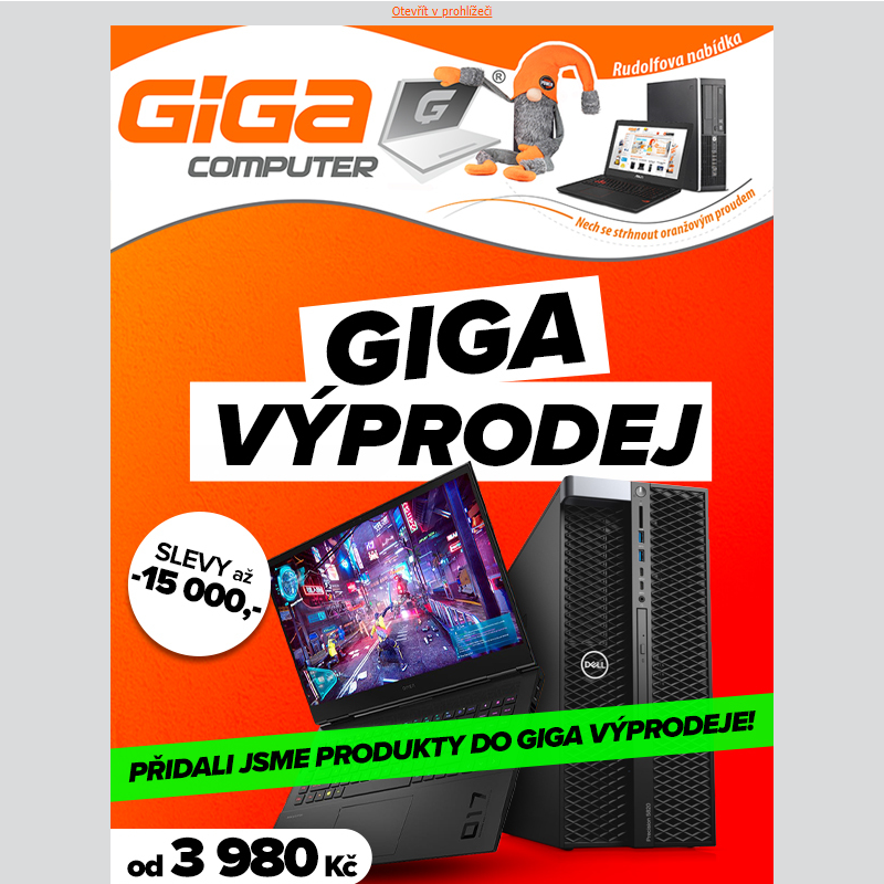 Výběr zajímavých produktů z GIGA výprodeje