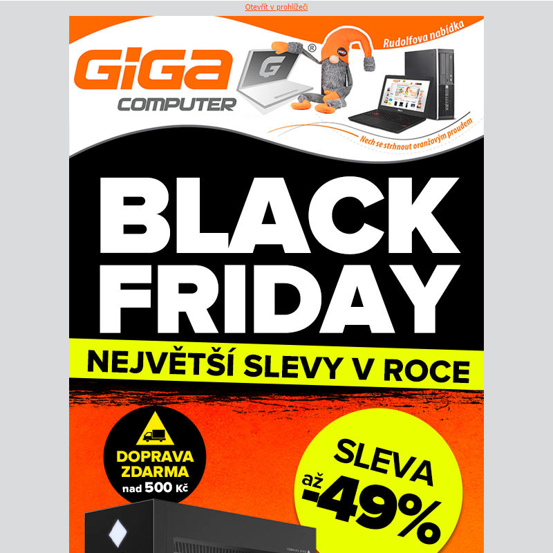 % Black Friday % Nejvyšší snížení cen v roce odstartovalo.