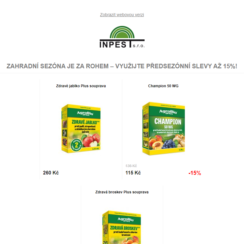 Zahradní sezóna je za rohem – Využijte předsezónní slevy až 15%!