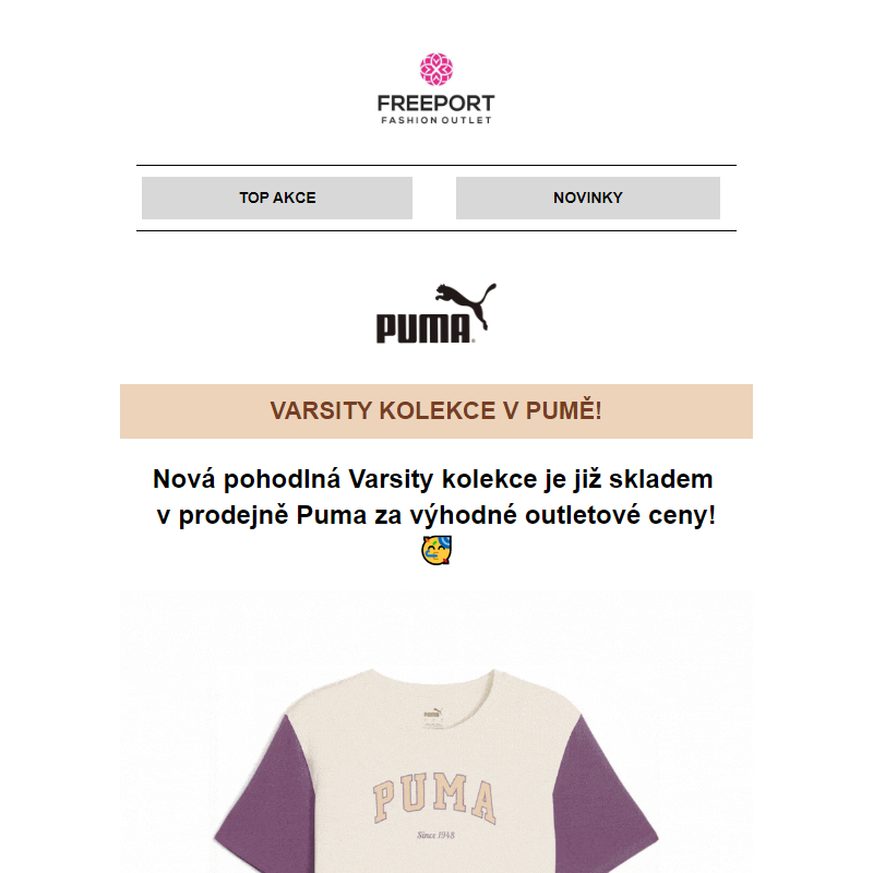 Nová Varsity kolekce v prodejně Puma_ A Whopper v Burger King za 99 Kč? To musíte mít! _