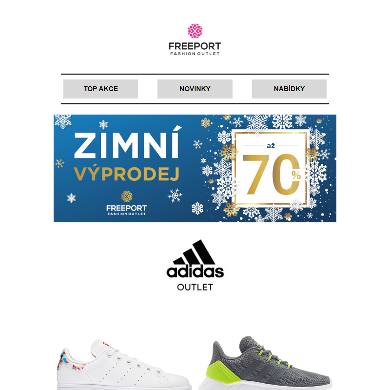 Zimní výprodej v Adidas!