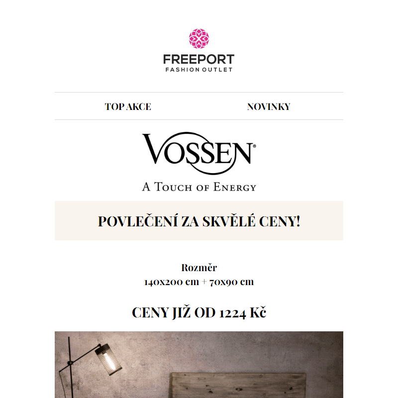 VOSSEN - POVLEČENÍ ZA SKVĚLÉ CENY!