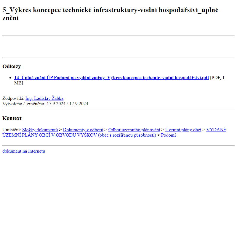 Odběr novinek ze dne 18.9.2024 - dokument 5_Výkres koncepce technické infrastruktury-vodní hospodářství_úplné znění