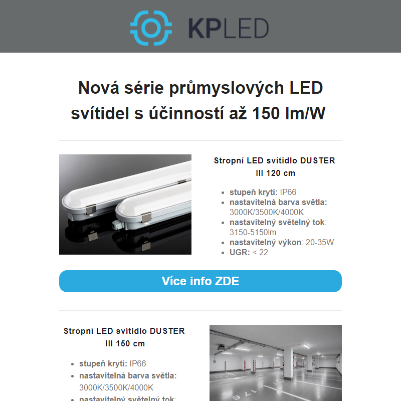 Nově skladem: Průmyslová LED svítidla s 5letou zárukou