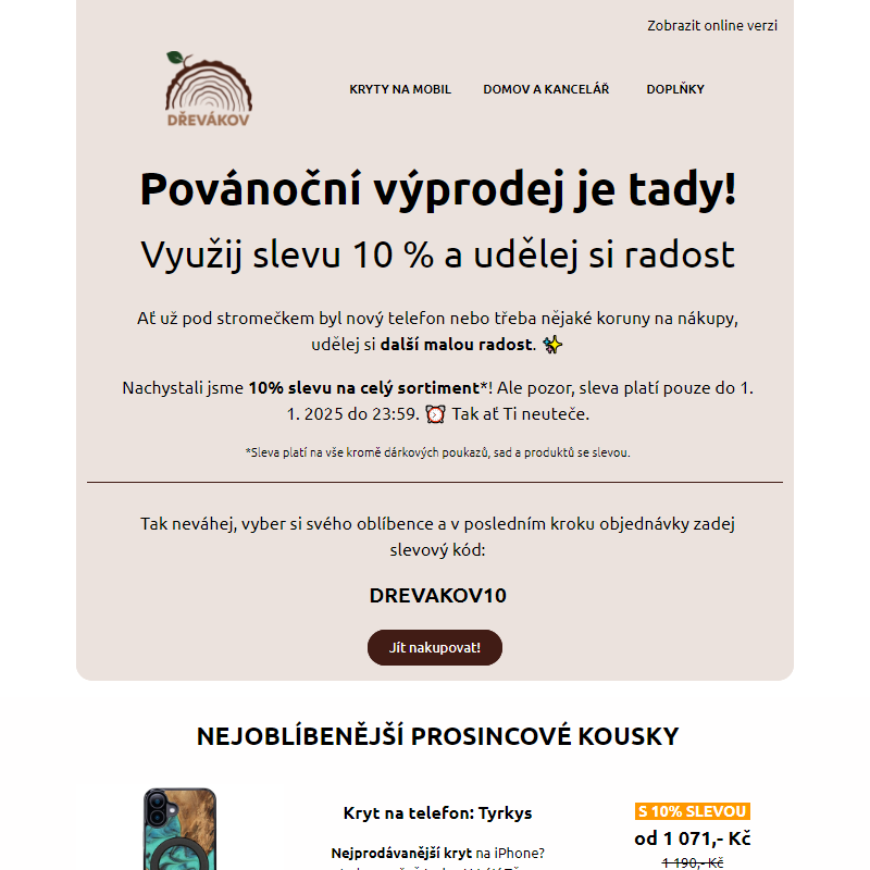 _ Udělej si radost s 10% slevou na celý sortiment