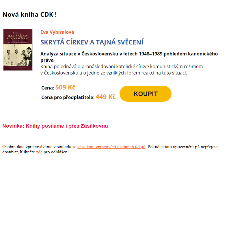 Novinky z CDK (3. 5. 2024)