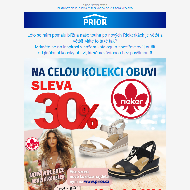 SLEVA 30% na obuv Rieker _