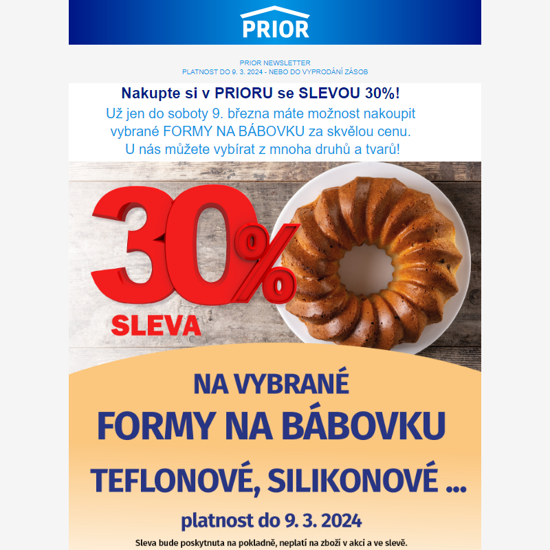 -30% na vybrané FORMY NA BÁBOVKU!