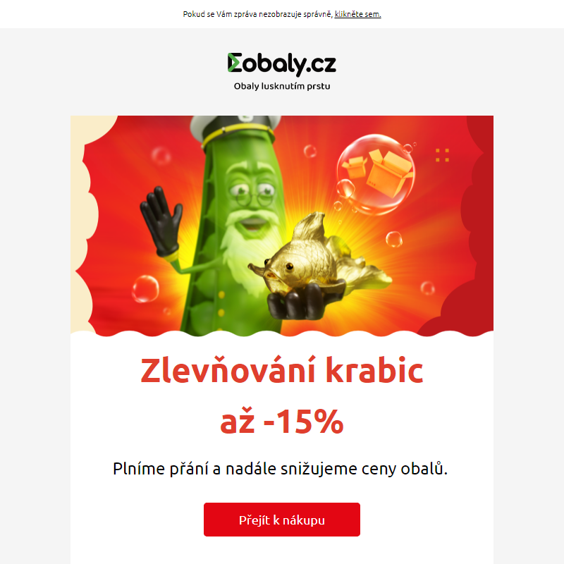 Trvalé snižování cen na Eobaly.cz pokračuje...