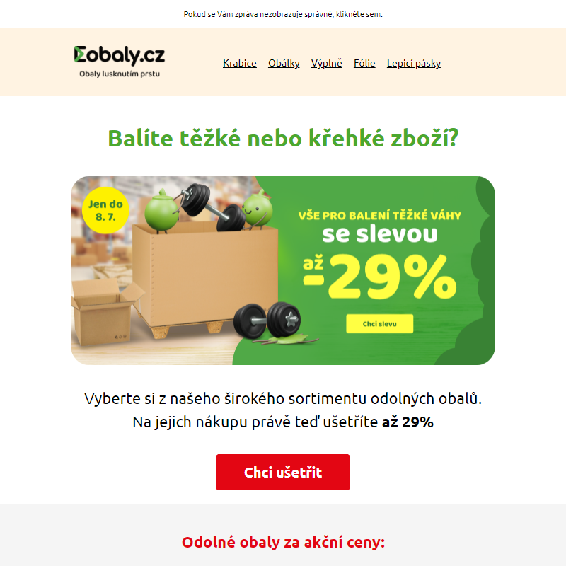 Slevy až -29% na odolné obaly. Jen do 8. července.