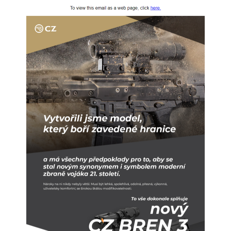 Česká zbrojovka představuje nový CZ BREN 3