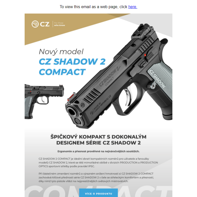 CZ Shadow 2 Compact, CZ 600 v nových rážích a další novinky