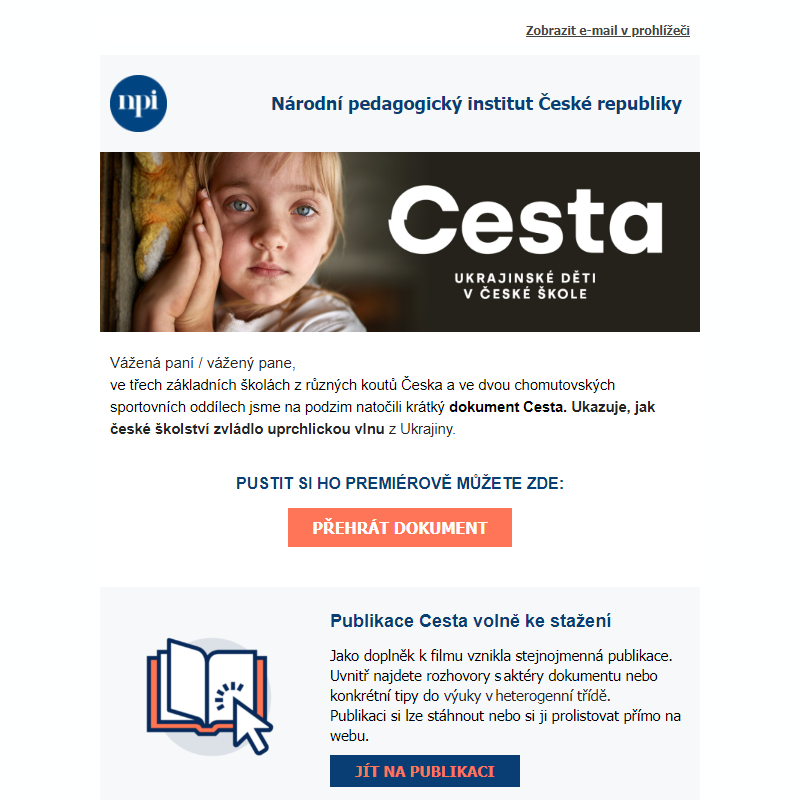 Přijměte pozvání na Cestu, nový dokument o ukrajinských dětech v české škole.