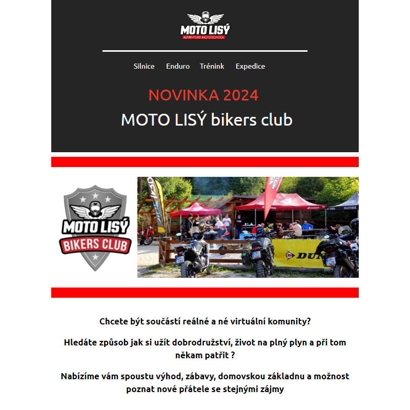MOTO LISÝ bikers club Novinka 24