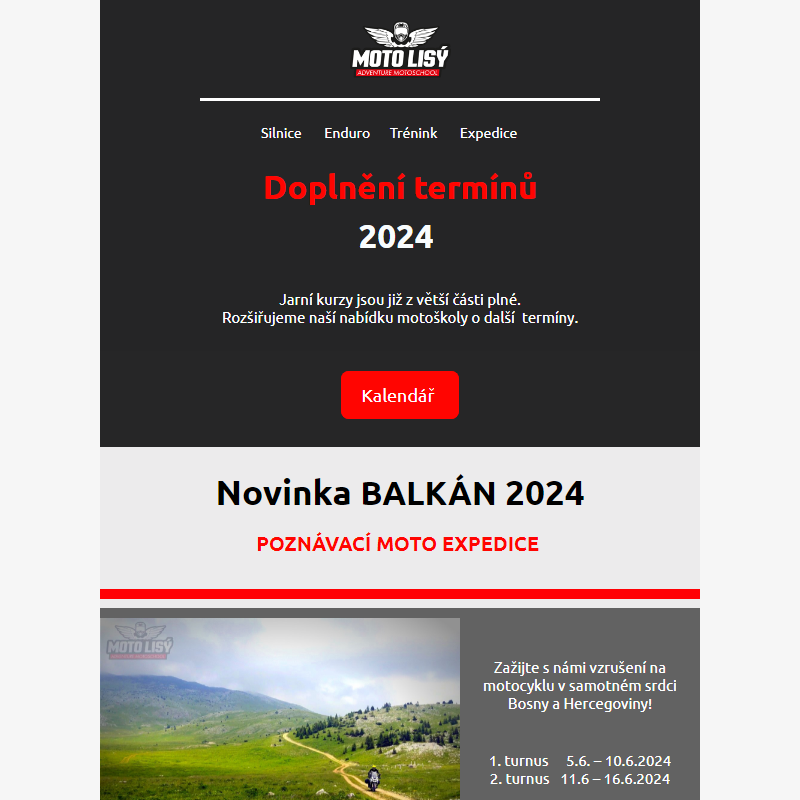 Nové termíny a expedice Balkán