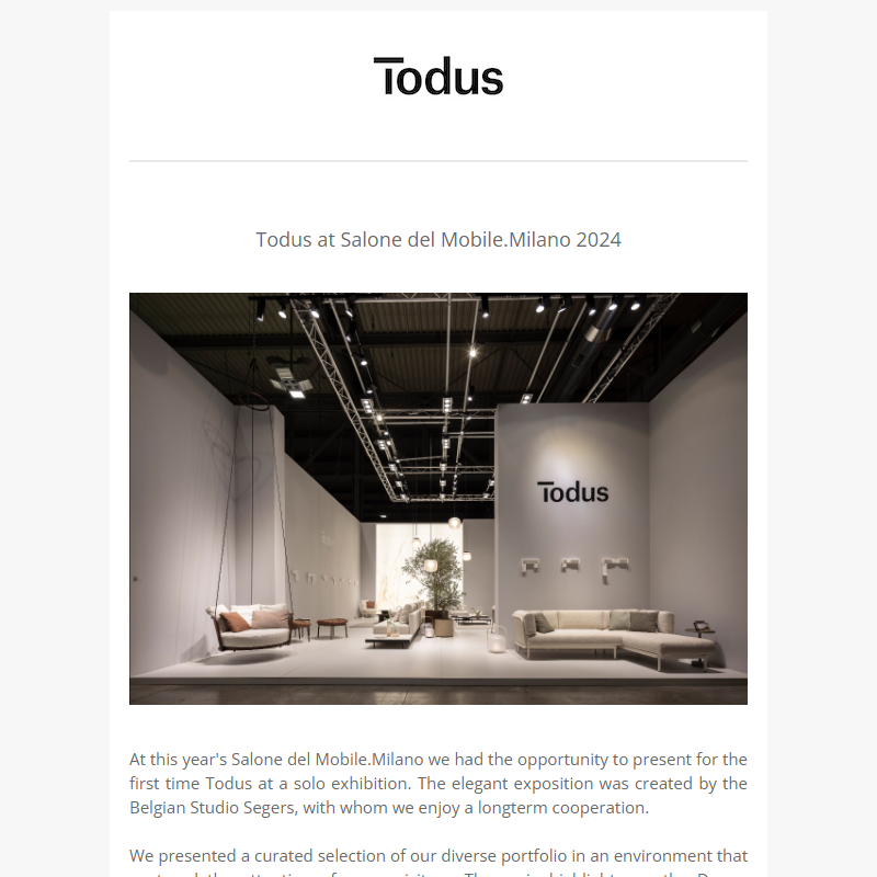 Todus at Salone del Mobile.Milano 2024