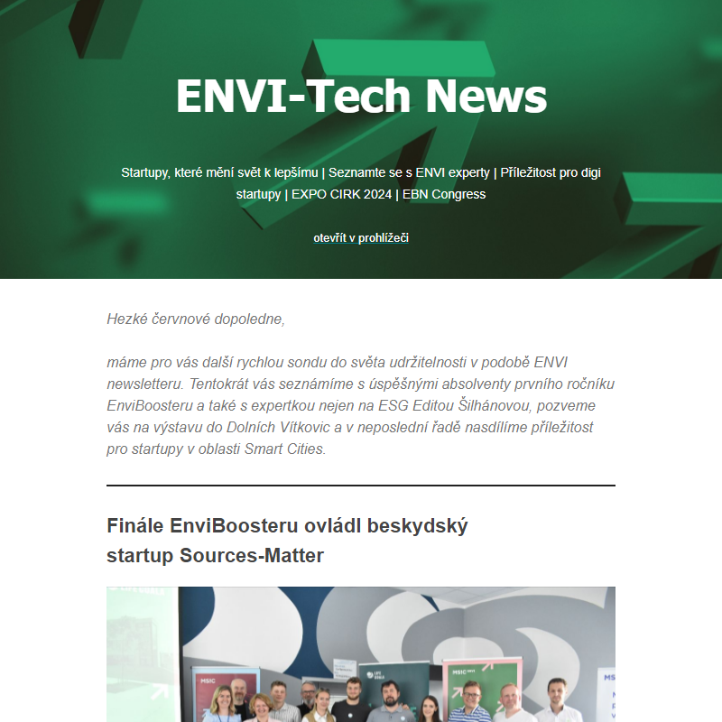 ENVI-Tech – Startupy, které mění svět
