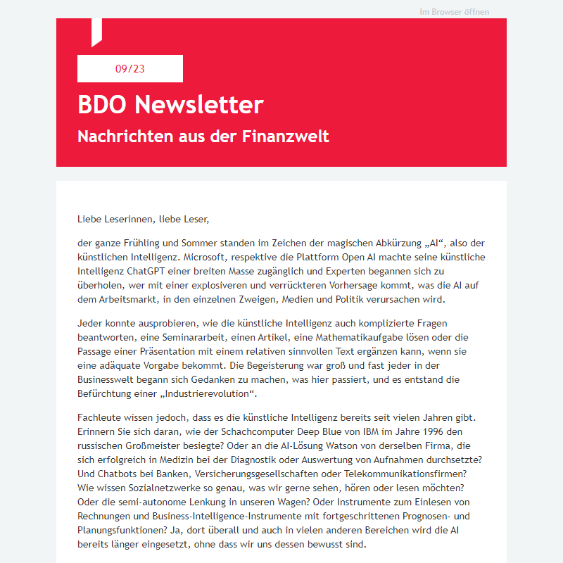 BDO Newsletter 9/2023