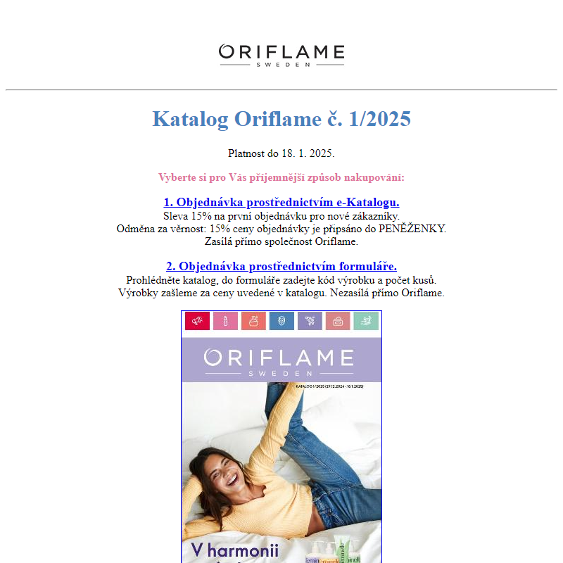 Katalog Oriflame č.1/2025