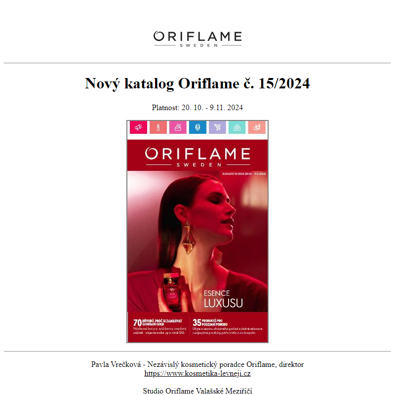 Nový katalog Oriflame č.15/2024