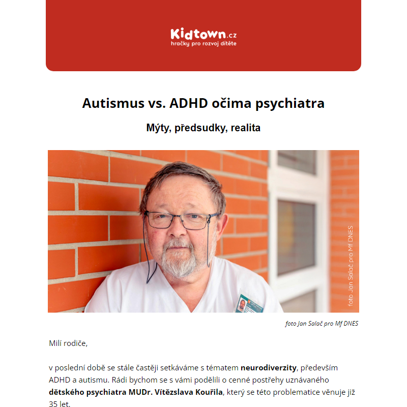 Autismus vs. ADHD očima dětského psychiatra