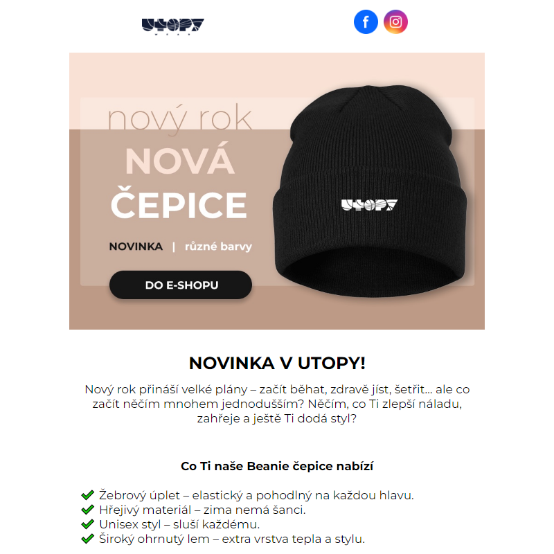 Nový rok, Nová čepice _: Zahřej se s naši Beanie