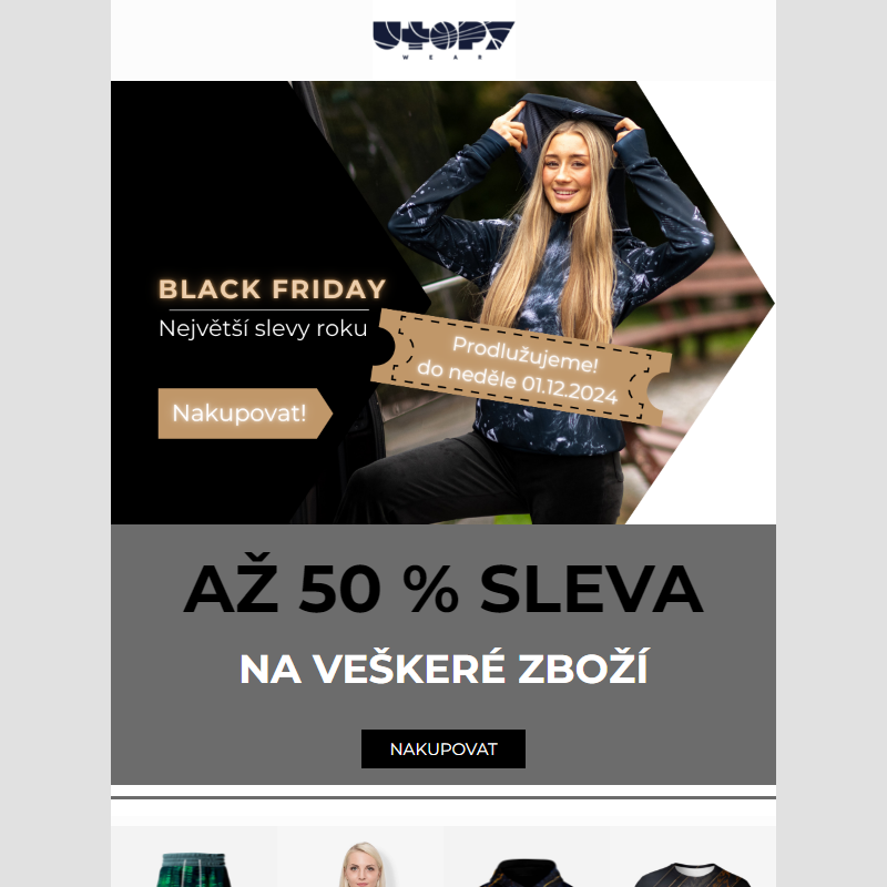 Poslední šance: prodloužený black friday _