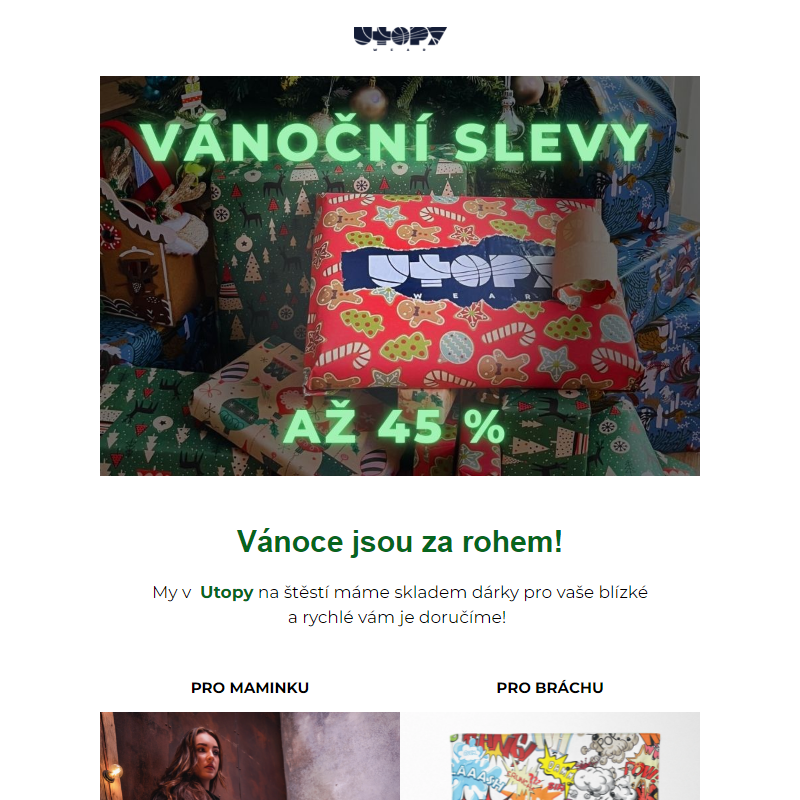 __ Vánoční slevy až 45 % + garance doručení do Vánoc _