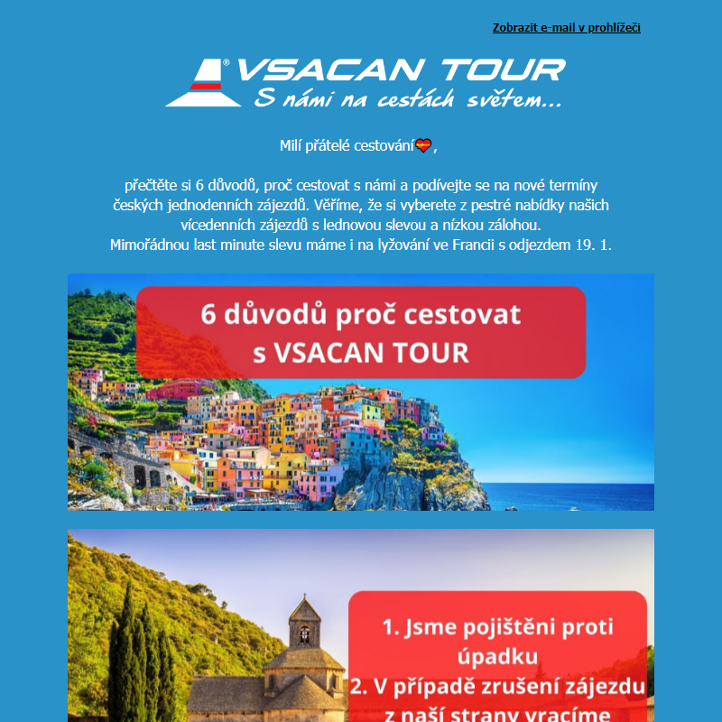 __6 důvodů, proč cestovat s VSACAN TOUR__4xčeský jednodenní zájezd_