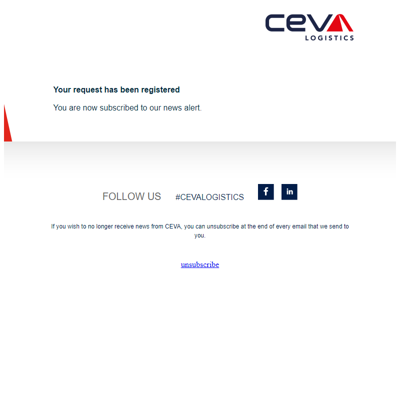 [CEVA Logistics - News Alert]