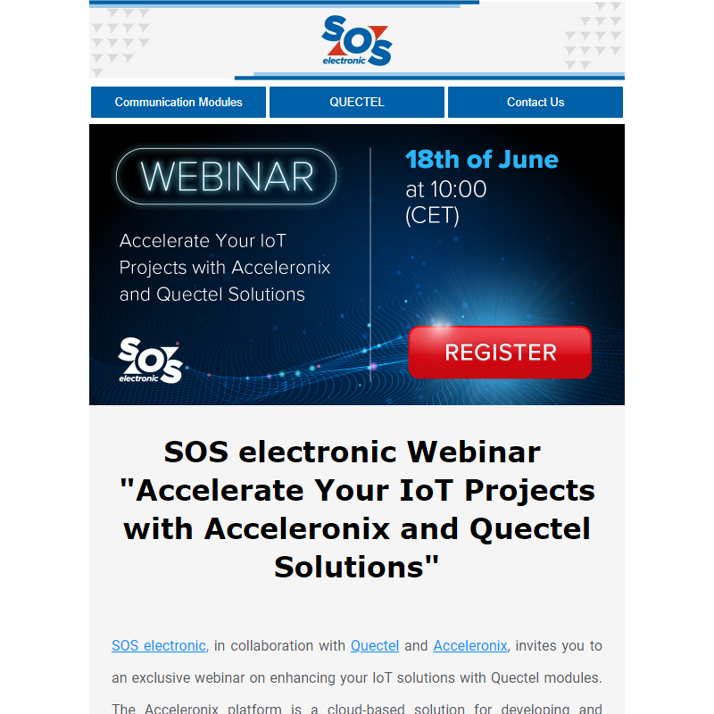 Maximize IoT Success with Quectel – Exclusive Webinar Invitation.