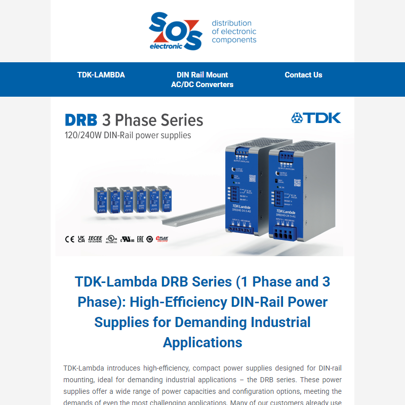 Power Up Your Industrial Applications with TDK-Lambda.